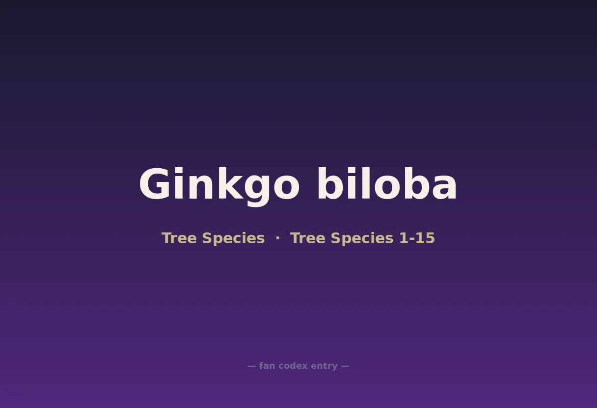 Ginkgo biloba